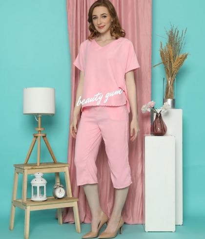 Baju dan Celana Andin/Setelan Ikatan Cinta dusty pink terbaru