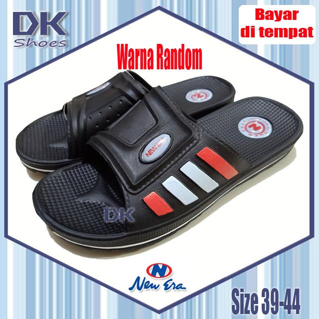 New Era Sandal Karet Selop Kokop Pria 39-44 Jumbo / Sandal Laki Murah