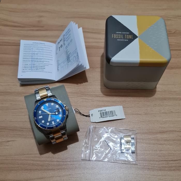 Fossil Jam - FB-01 Three-Hand Date Two-Tone Stainless Steel Watch