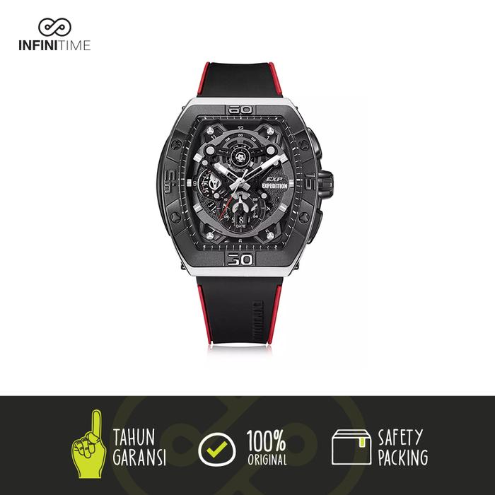 Jam Tangan Expedition E6800 E 6800 EXP 6800 Silver Hitam Pria