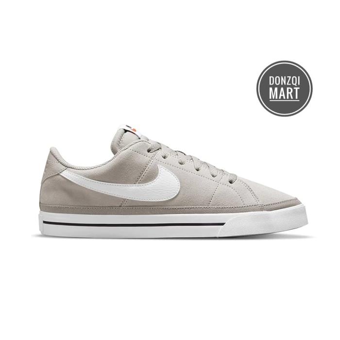 Nike Court Legacy Suede Mens Sneakers Shoes - Cobblestone/White