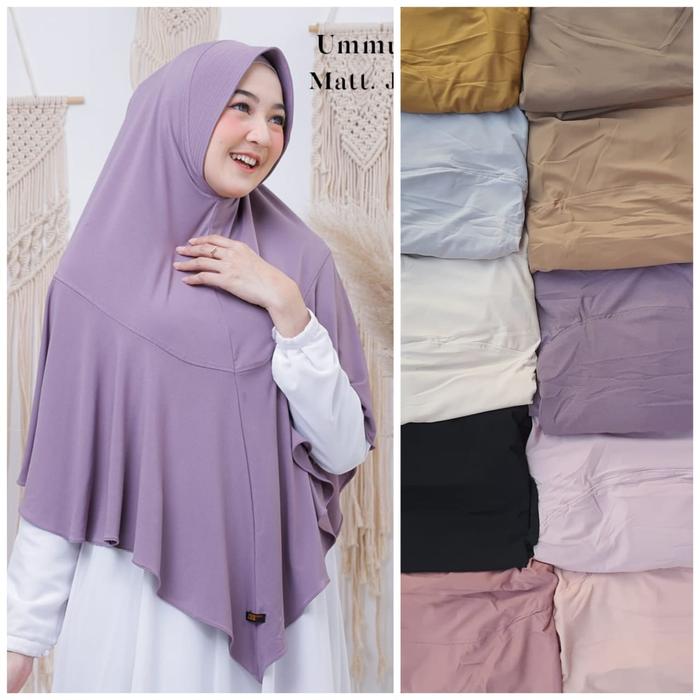 HIJAB JILBAB KERUDUNG BERGO INSTAN JUMBO JERSEY PET BUSA UMMU BY LULU