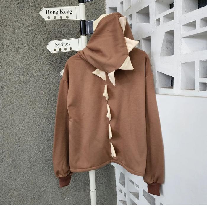 hello trex sweater/sweater dino lucu/sweater bigo live/sweater cewe