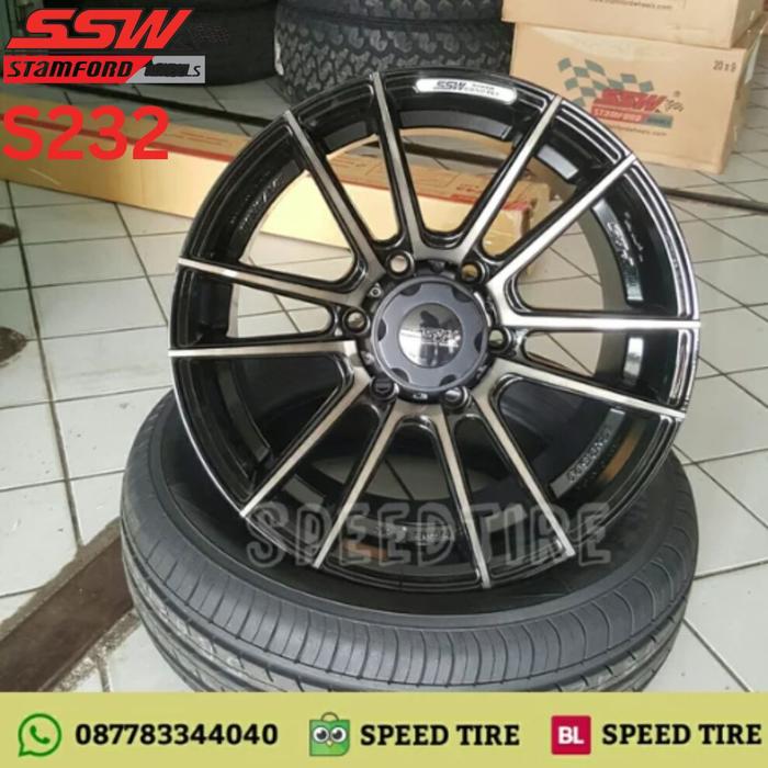 Velg Concave R18 6x139 SSW 232 Black Face Gold Fortuner Triton 663