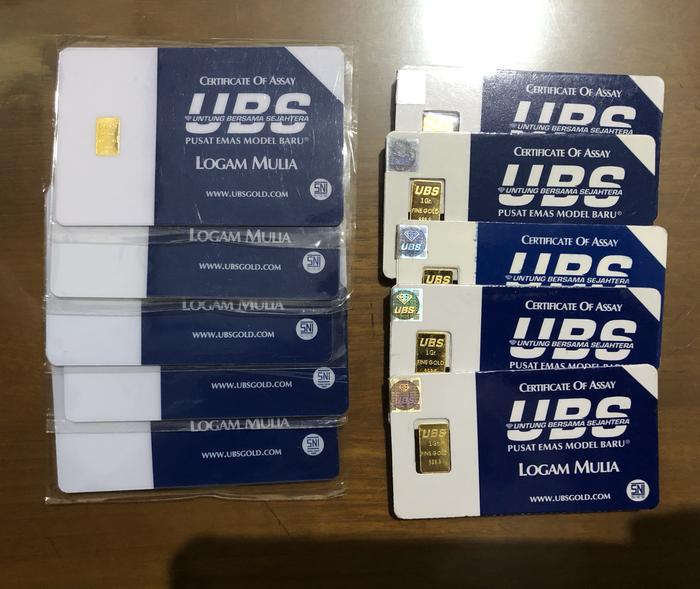 Ubs 1 gram / ubs 0.5 gram press sni