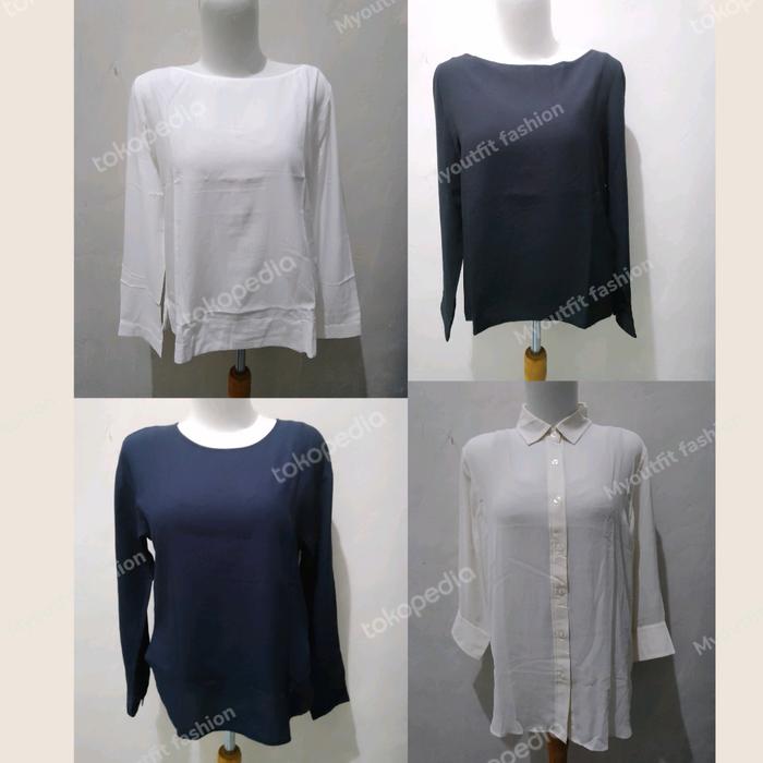 UNIQLO blouse wanita size XS-M