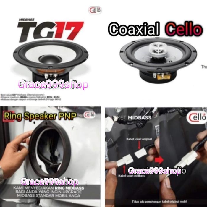 Speaker Cello PNP Pintu Mobil Depan Belakang Suzuki Ertiga/XL7/Ignis