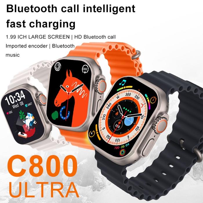 JAM TANGAN C800 Ultra Smartwatch Series 8 Smart Watch 1.99 INCH