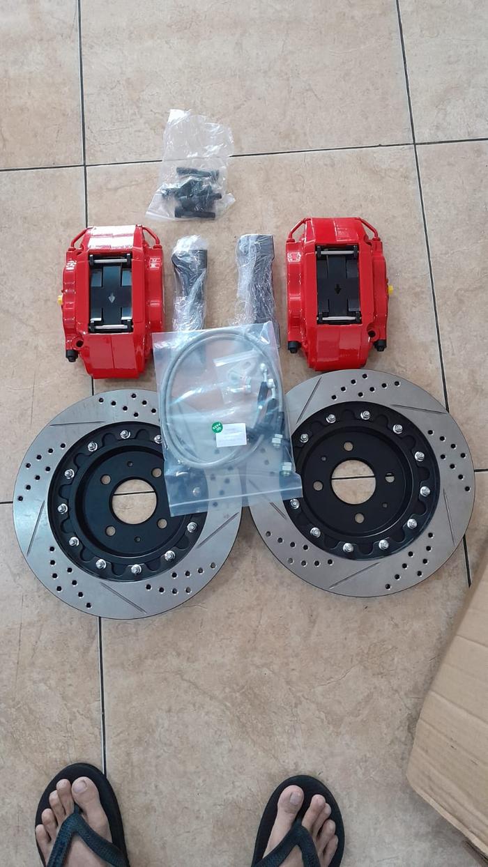 Raedy bbk hsr untuk mobil jazzz BBK RED HSR 4 PISTON MZ7600 FRONT 295