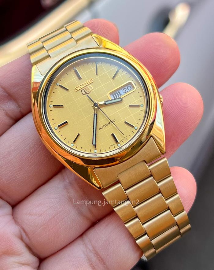 SEIKO 5 SNXL72K GOLD TONE