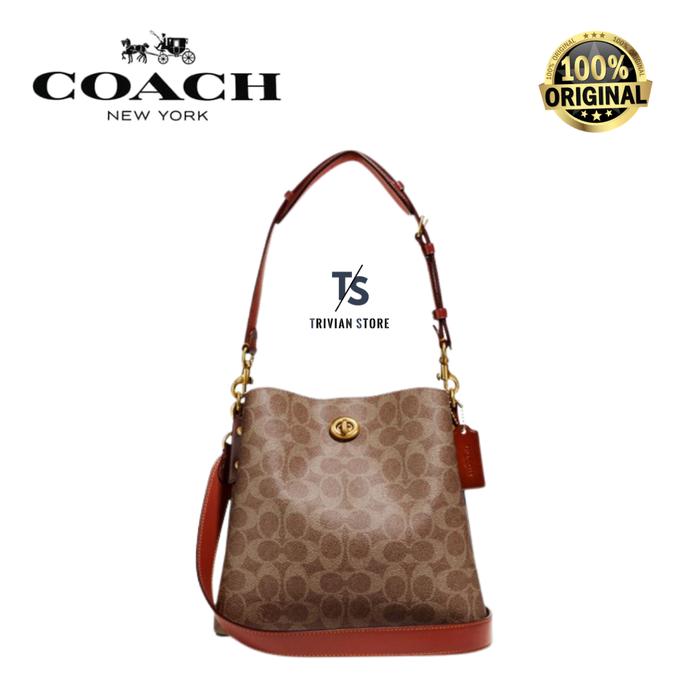Coach Willow Bucket Bag In Signature Canvas