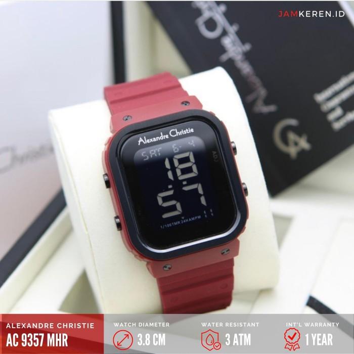 Jam Tangan Pria Alexandre Christie AC 9357 AC9357 Digital Strap Karet