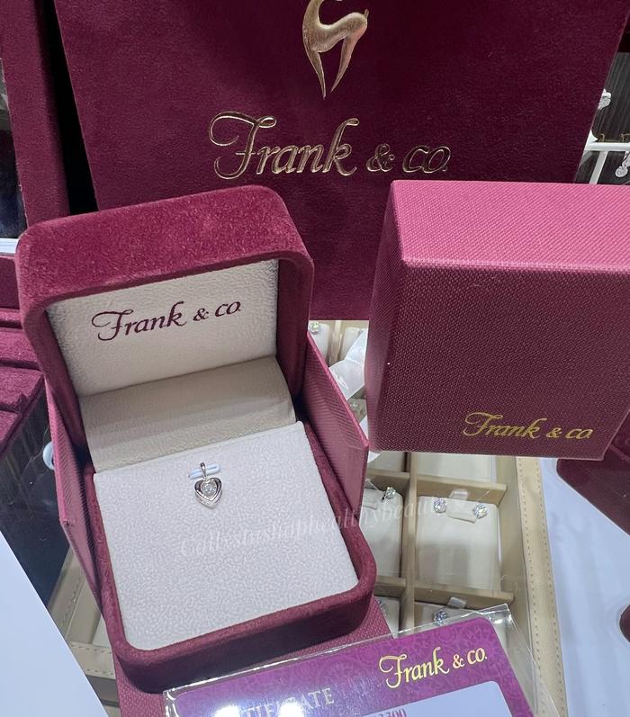 Frank & Co Diamond Love Glint Liontin Dancing Necklace Jewellery