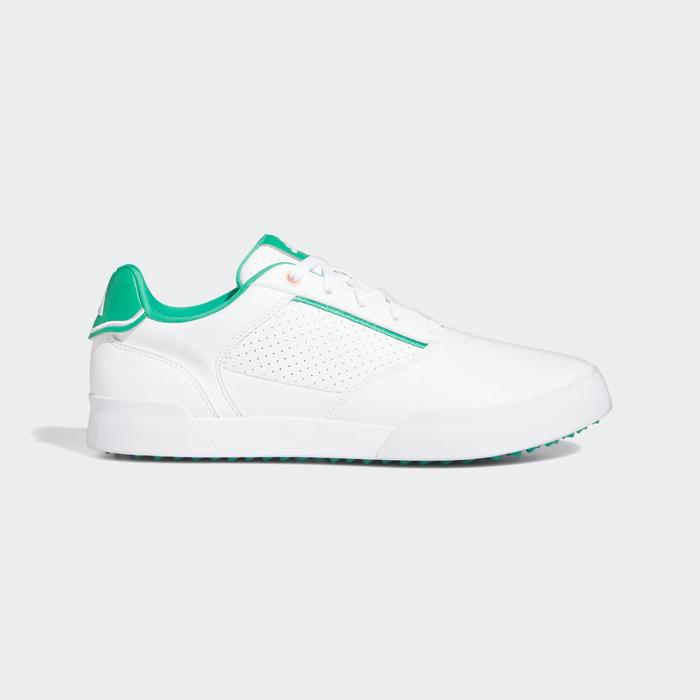 Sepatu Adidas Retrocross Spikeless Golf White Green Men Original