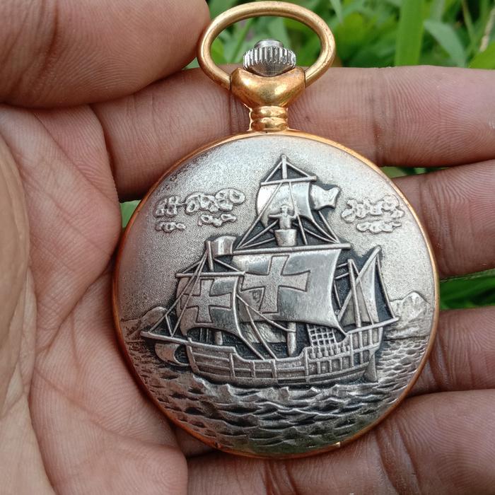 Jam Saku Eropa Vintage Antik Langka, JOSS Pocket Watch, Rare Item