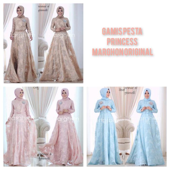 Dress Gamis Pesta Kebaya Wisuda MG Ori. Baju Muslim Wanita Lebaran