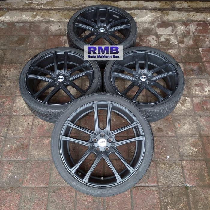 VELG BEKAS COPOTAN MOBIL HSR SCWARLS RING 22X9 H5X114.3 ET42 BAN BONUS