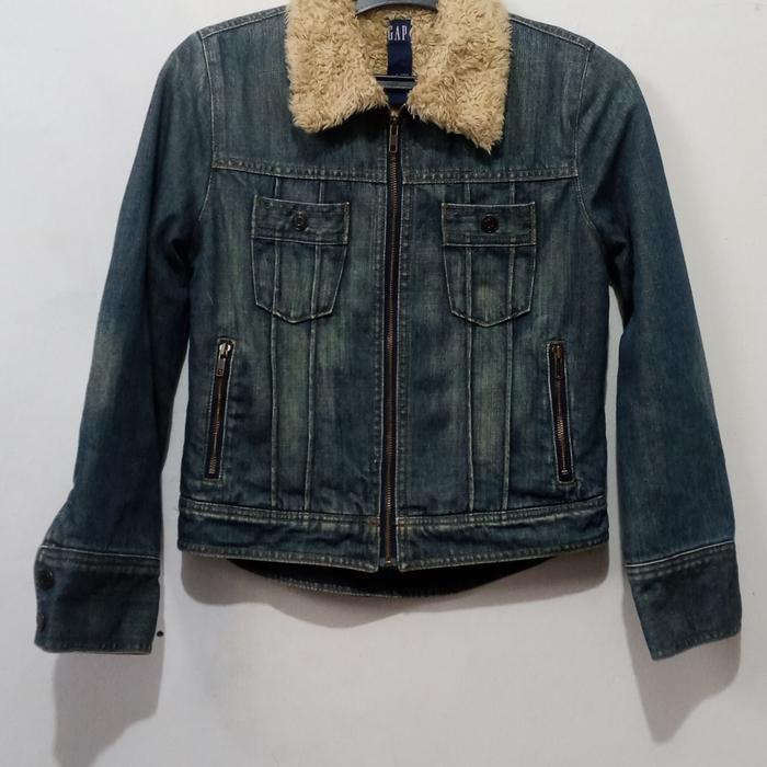 Jaket Denim Sherpa GAP