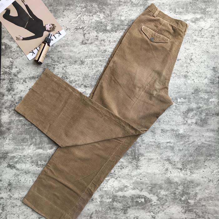 Celana Panjang Pria Curdoroy Roberta Di Damerino Cream Vintage Second