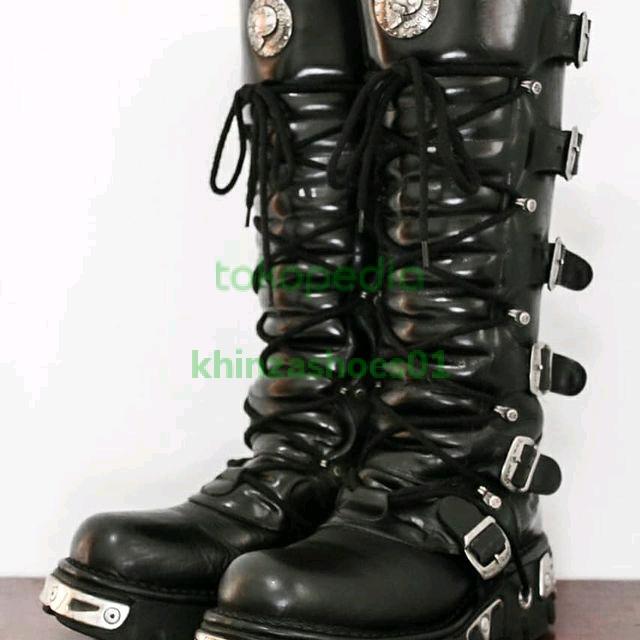 sepatu boots rock touring Hurley Davidson newrock
