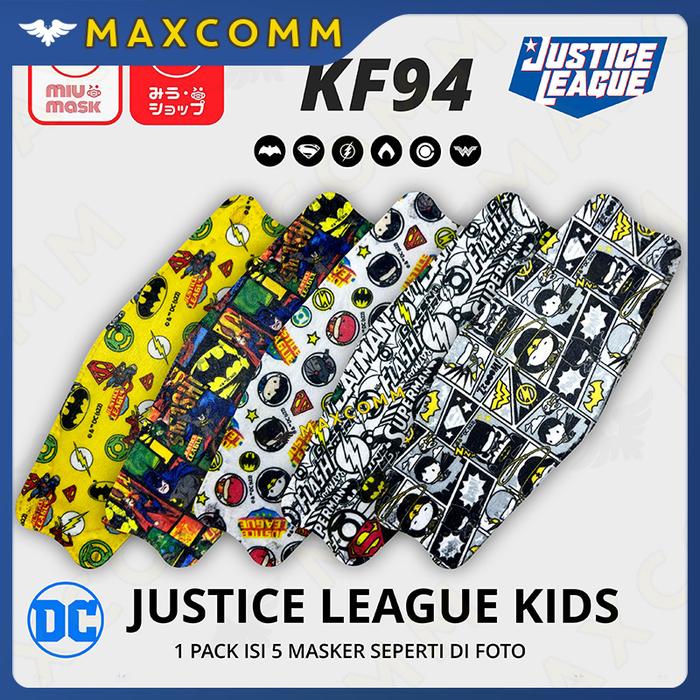 Masker MIU MASK Justice League KF94 Mask Anak (4Ply)