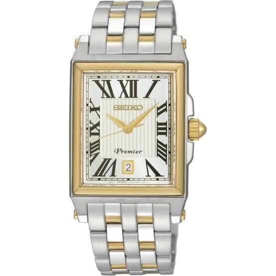 Seiko Premier SKK718P1 Silver Gold