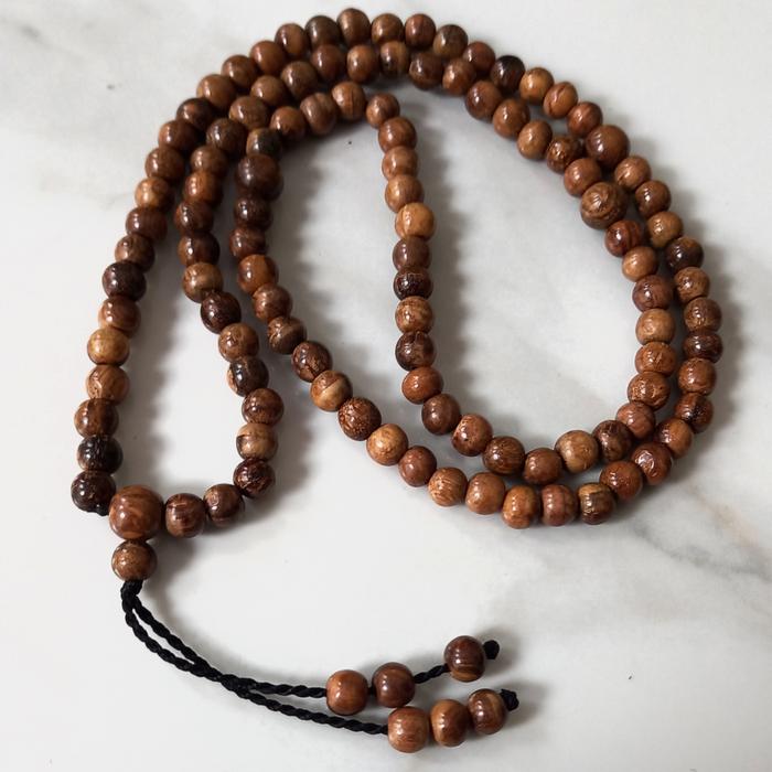 tasbih gaharu 108 biji tasbih kayu gaharu 8mm