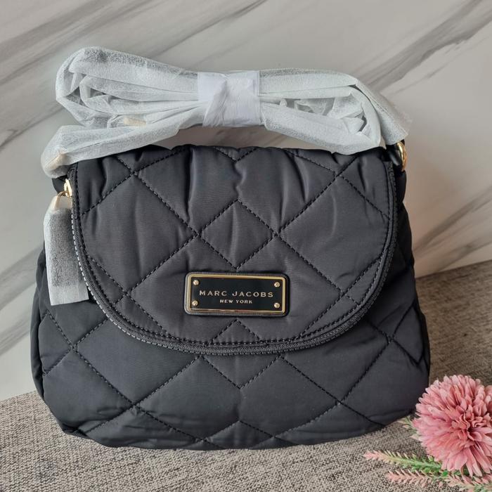 MJ Natasha quilted nylon Large messenger bag