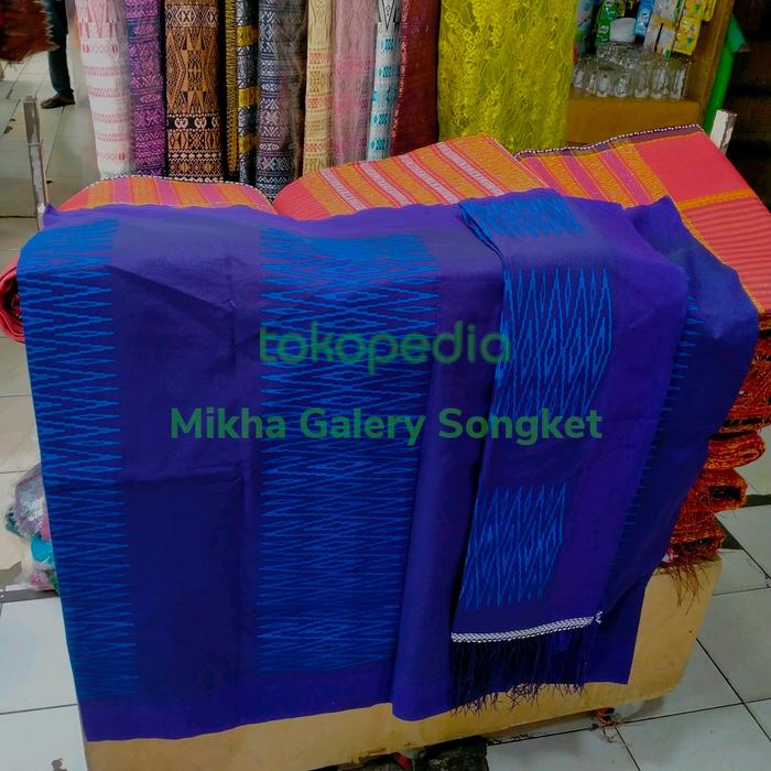 Songket Tarutung Sibolang Rasta Ungu Garis Biru