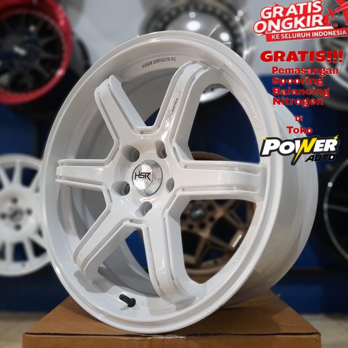 velg mobil mazda6, terios, rush, ring 18 warna putih hsr minas white
