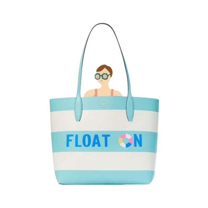 Tas Wanita Branded KS Pool Float Reversible Tote Bag - Blue Multi