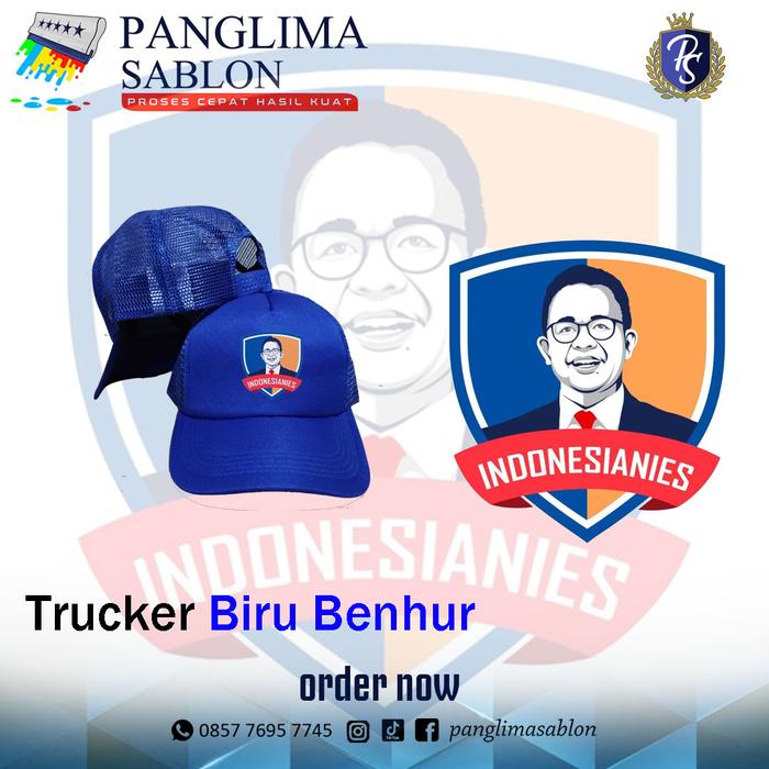 Topi Anies Baswedan biru I topi relawan anies I anies presiden 2024