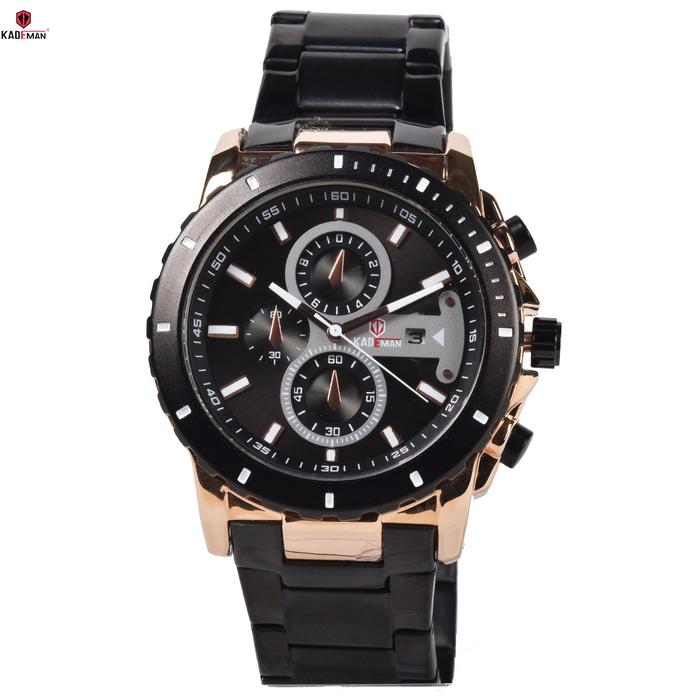 Kademan 6137 Jam Tangan Pria - Rosegold Black