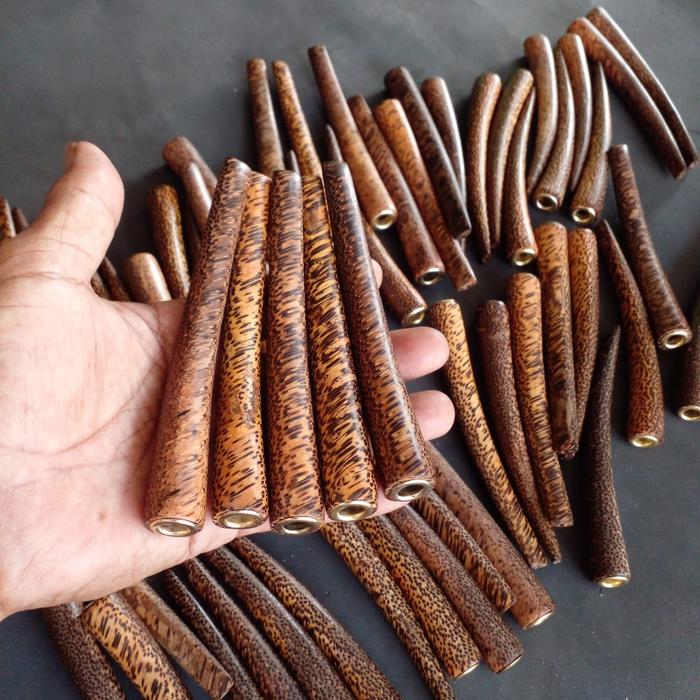 once pipa kayu Liwung hitam original/pipa cangklong kayu liwung asli