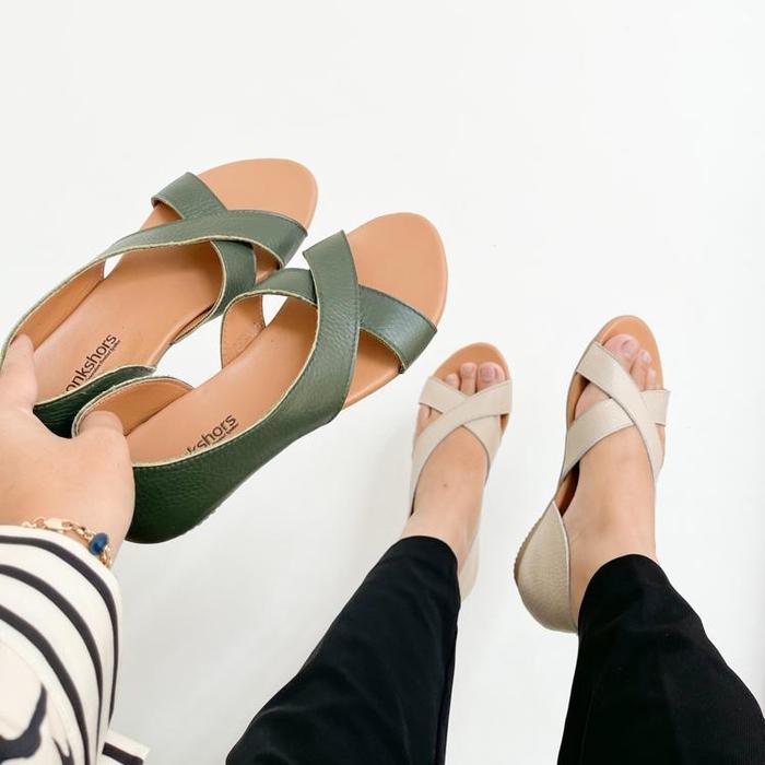 Sandal sepatu Wanita Kulit Asli New Model Xx