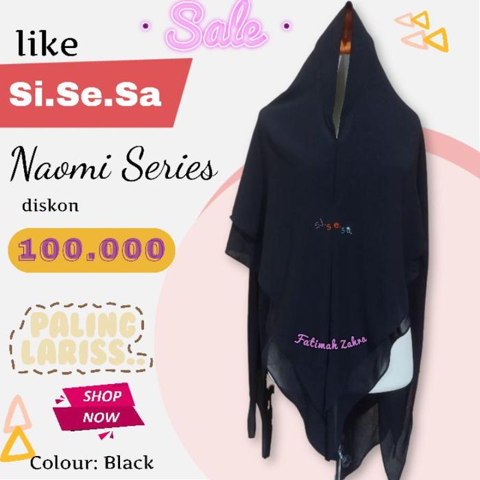 Khimar Syari Naomi like Sisesa Clothing Sumayya by Sjsesa Hijab
