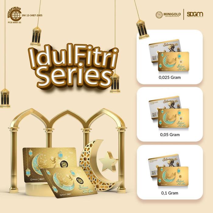 MiniGold Mini Gold Idul Fitri Logam Mulia Resmi 24 Karat