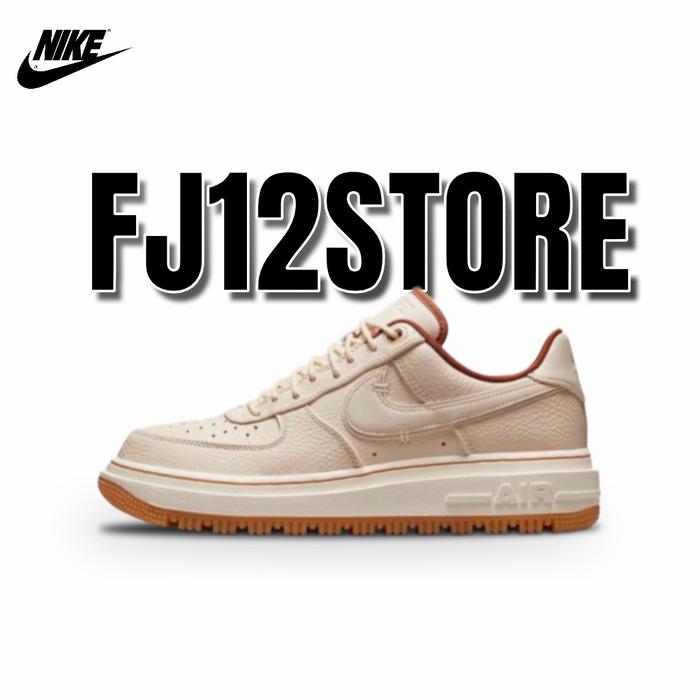 Sepatu Pria Sneakers Nike Air Force 1 Low Original Luxe Cream Gum