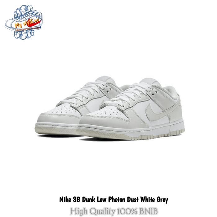 Sepatu Nike SB Dunk Low Photon Dust White Grey 100% BNIB - Unisex