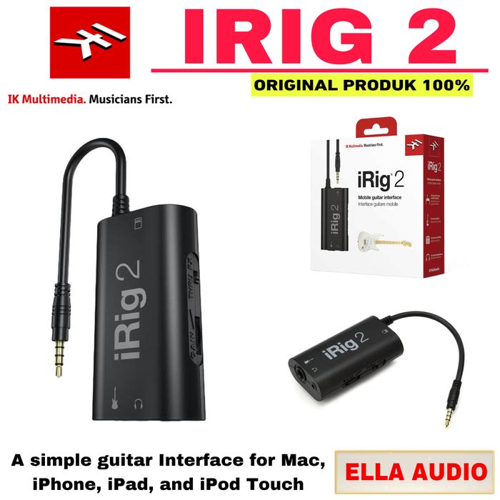 IK Multimedia IRIG 2 gitar Interface for Mac, iPhone, iPad,