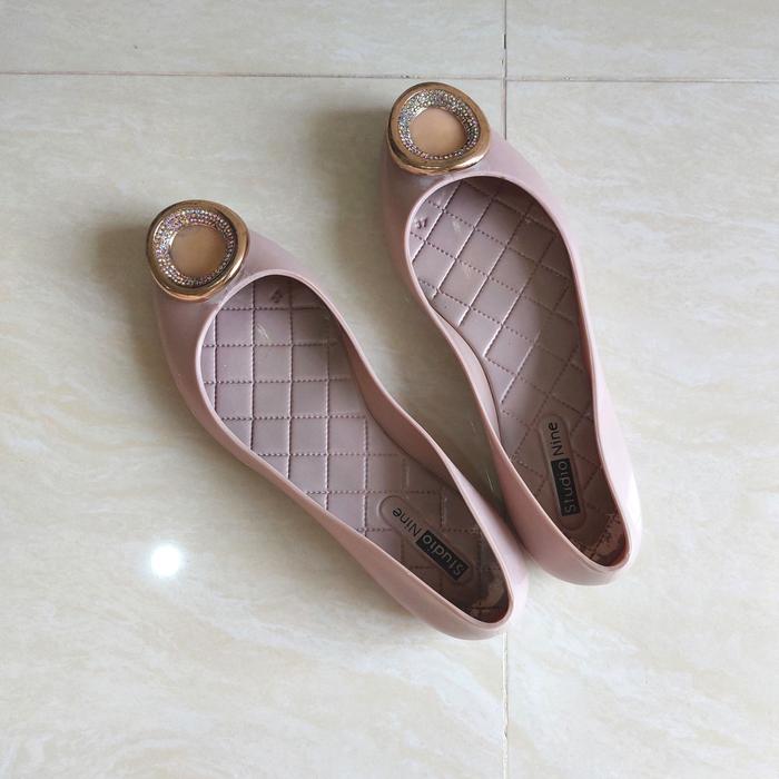 Studio Nine Jelly Flat Shoes - size 37, Lilac light purple (Preloved)