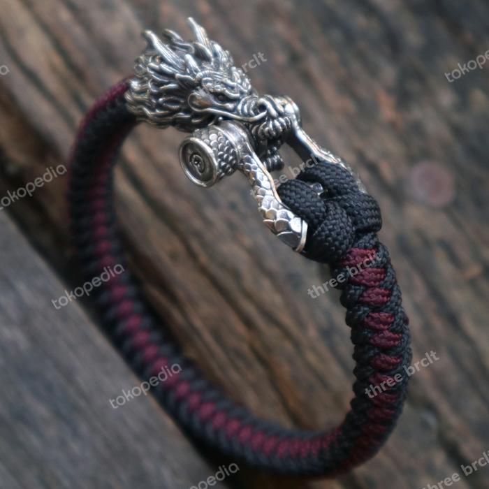 Mandarin Dragon 3.0 Paracord Bracelet,Gelang Paracord,Gelang Pria