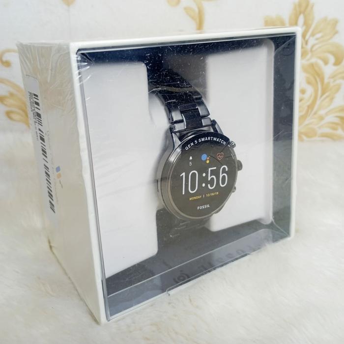 jamFOSSIL FTW4024 smartwatch gen 5 carlyle smoked grey stainless steel