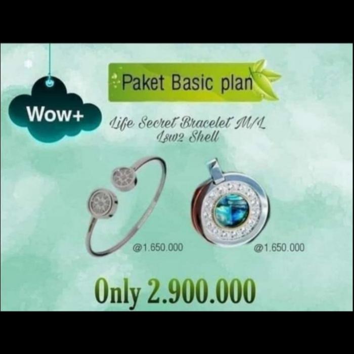 Paket Basic Couple MCI Original 100% Kalung/Gelang+Kalung Pendant