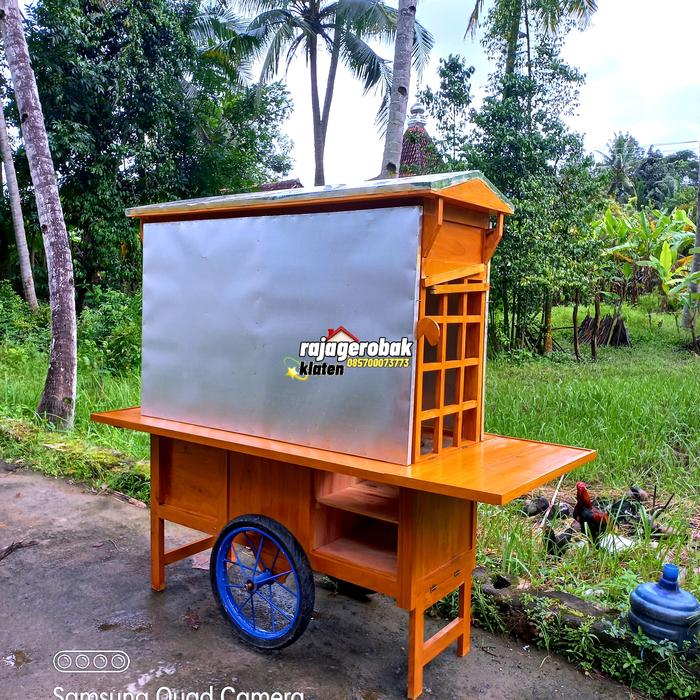 gerobak/rombong angkringan khas jepang lengkap dengan roda