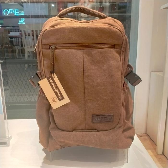 tas ransel pria weinbrenner bata original coklat
