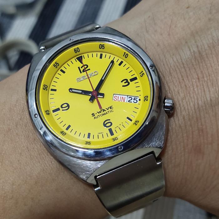 Jam Seiko S Wave Yellow Menggoda Automatic