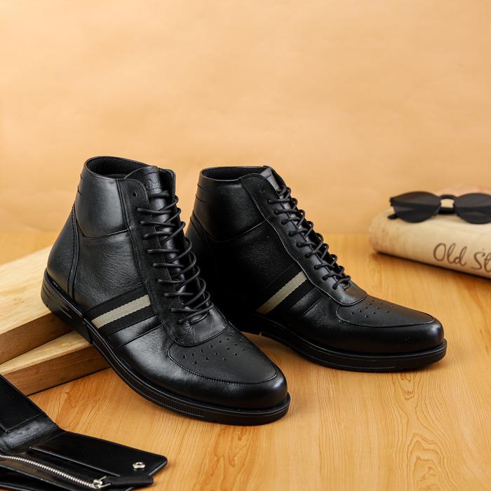 sepatu boot bally style sepatu boot pria kulit asli merk flavio boston