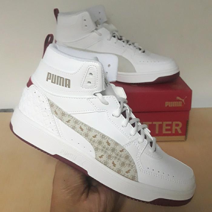 Sneakers Wanita Puma Rebound Joy CNY Original BNIB - White/Red/Gold