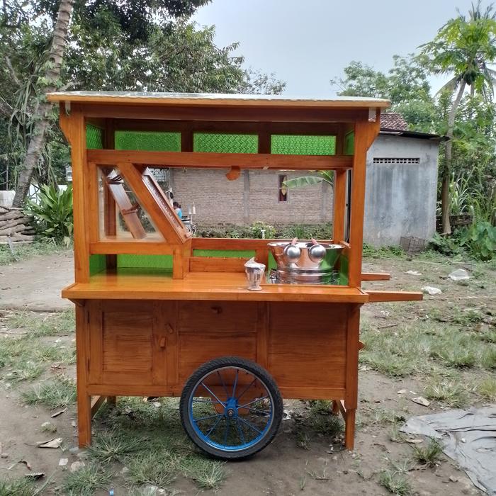 gerobak/rombong soto lamongan,soto daging + dandang+kompor bonus irus